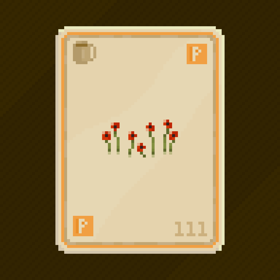 Poppies Caffeine Card NFT on Algorand
