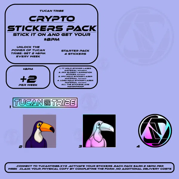 An image of Tucan Tribe Crypto Stickers  #82