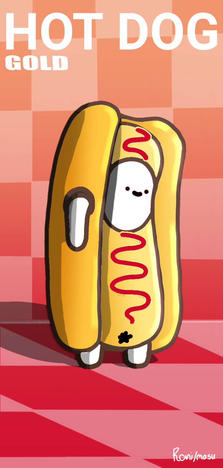 GOLDEN HOTDOG Rare NFT on Algorand
