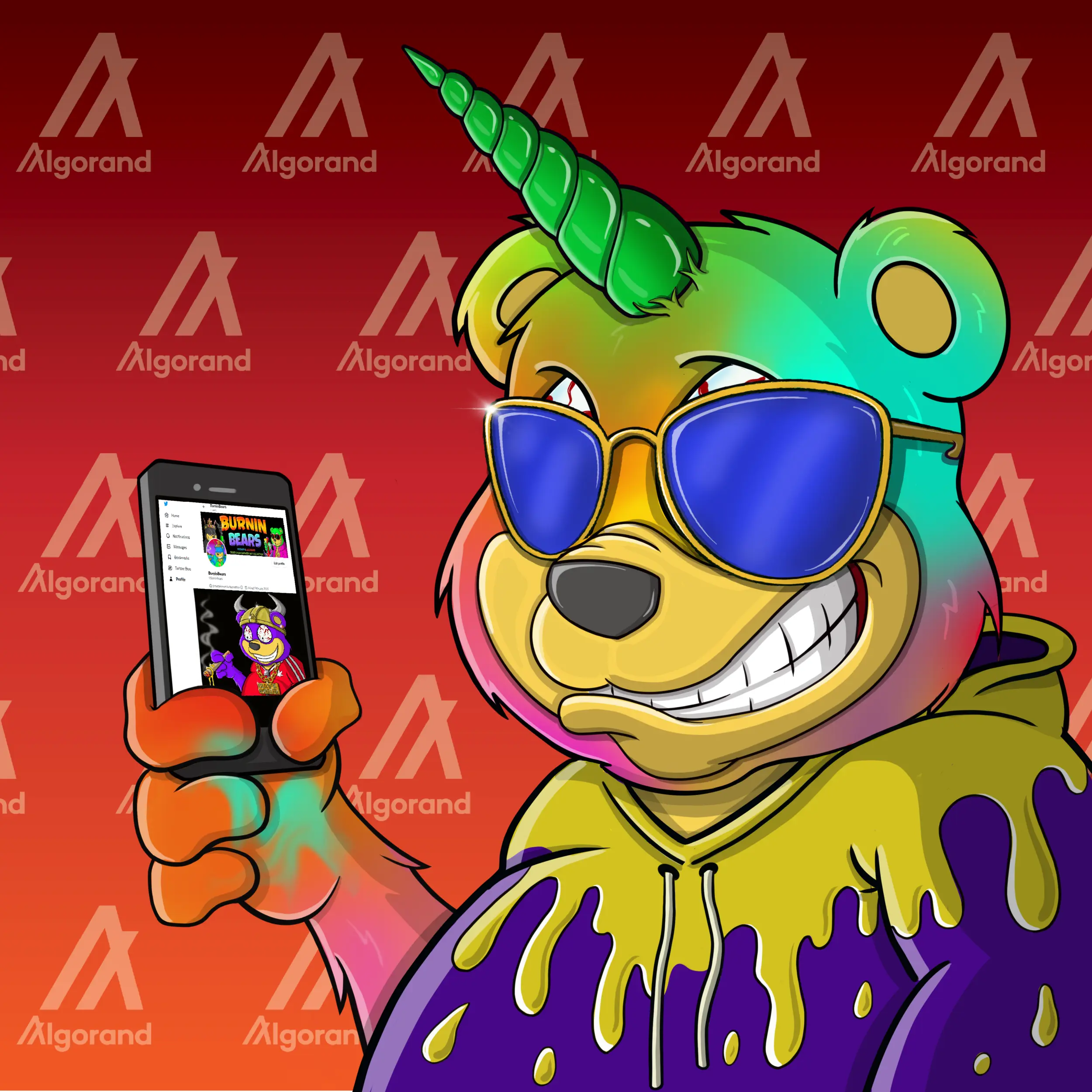 Burnin Bears #195 NFT on Algorand