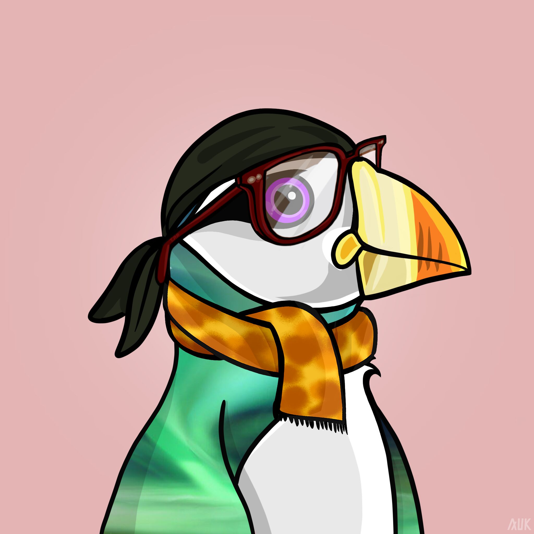 Poppin Puffins #3523 NFT on Algorand