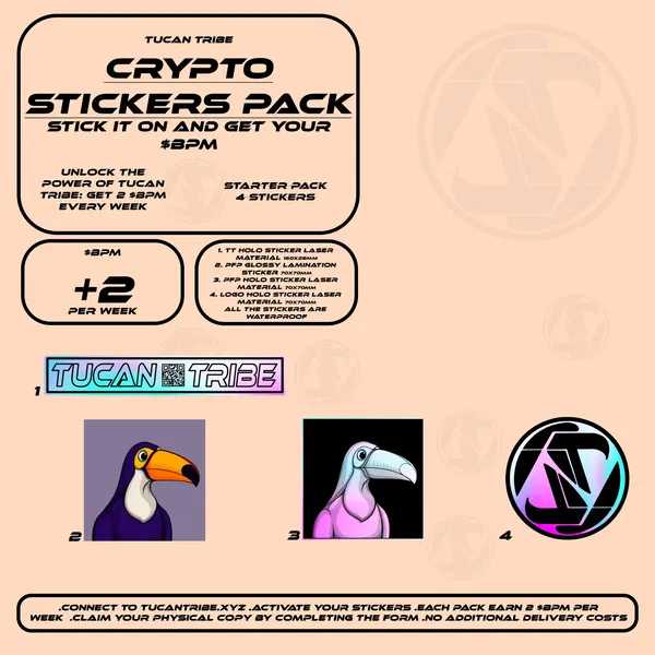 An image of Tucan Tribe Crypto Stickers  #88