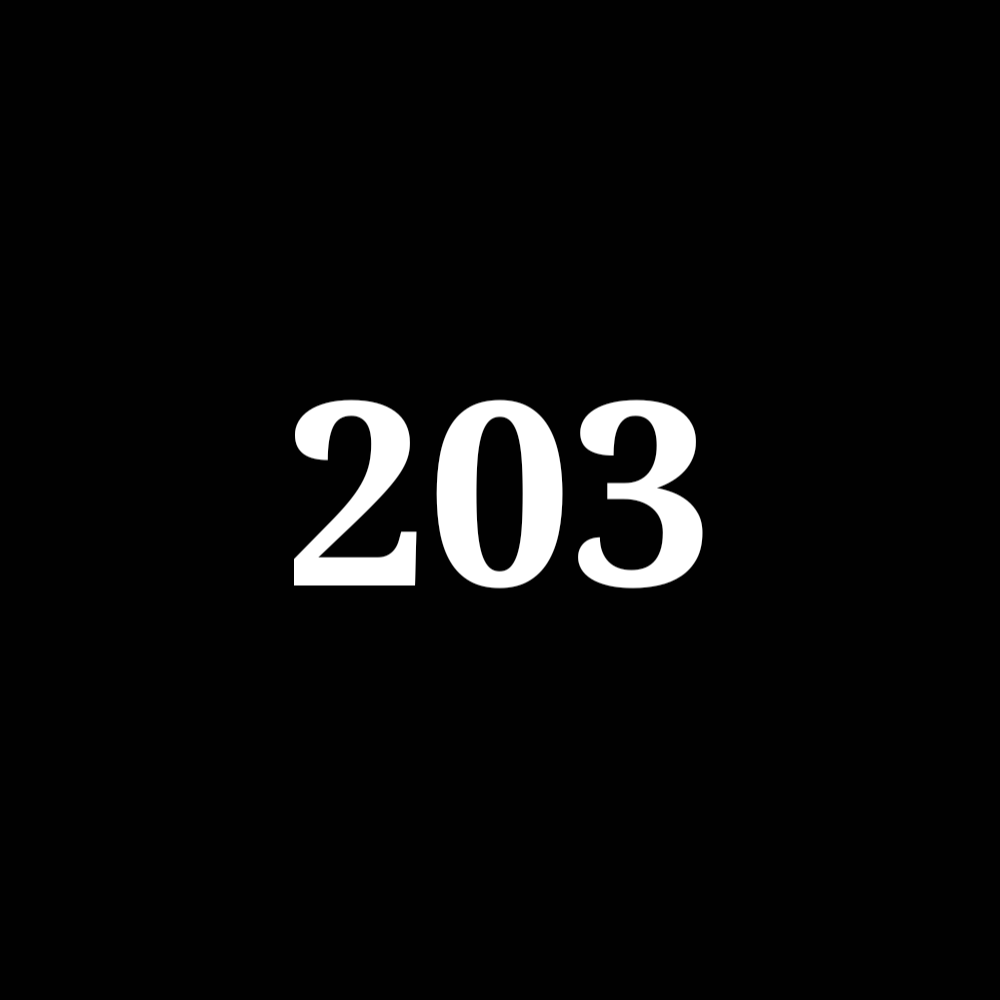 Number 203 NFT on Algorand