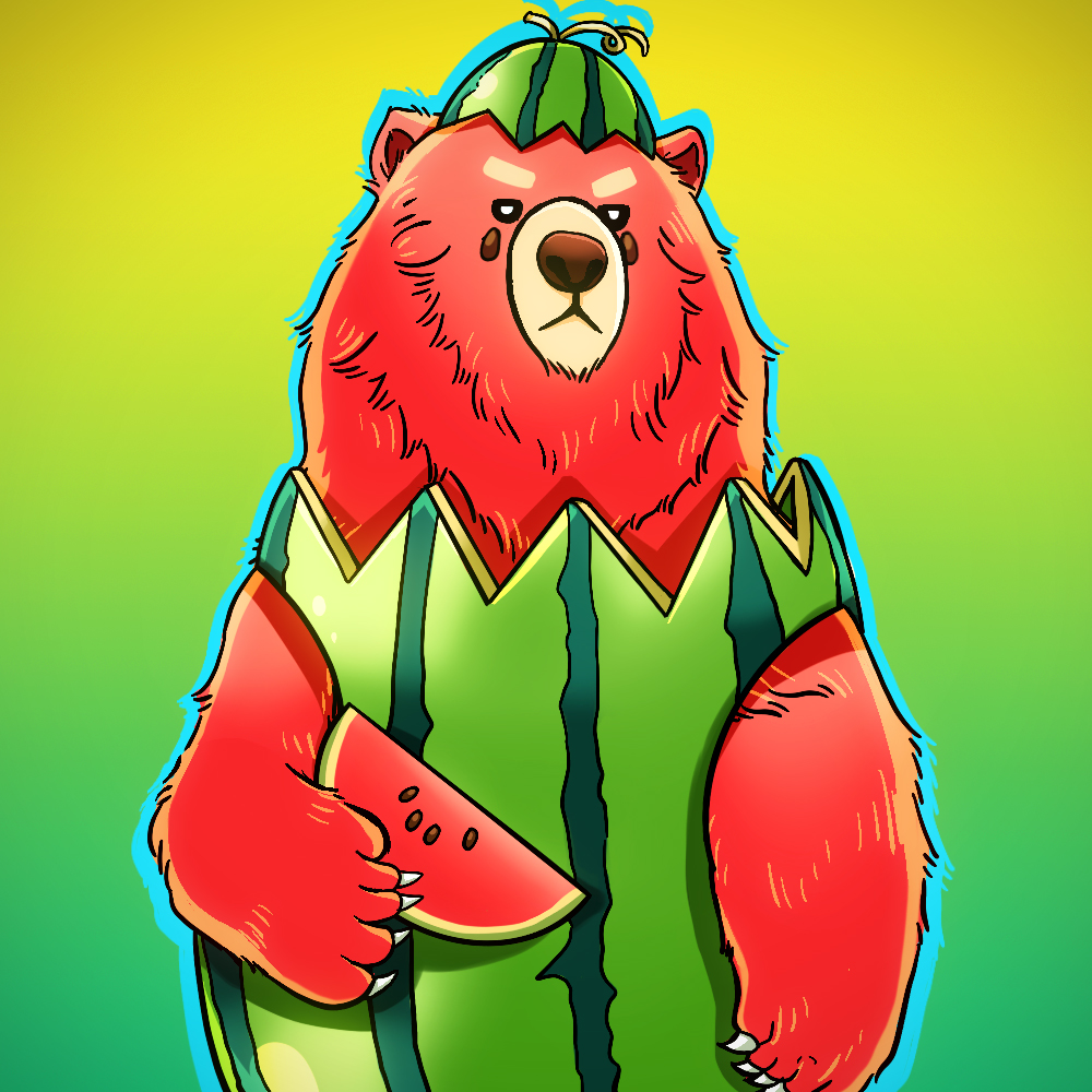 (#049) Beary the Watermelon NFT on Algorand