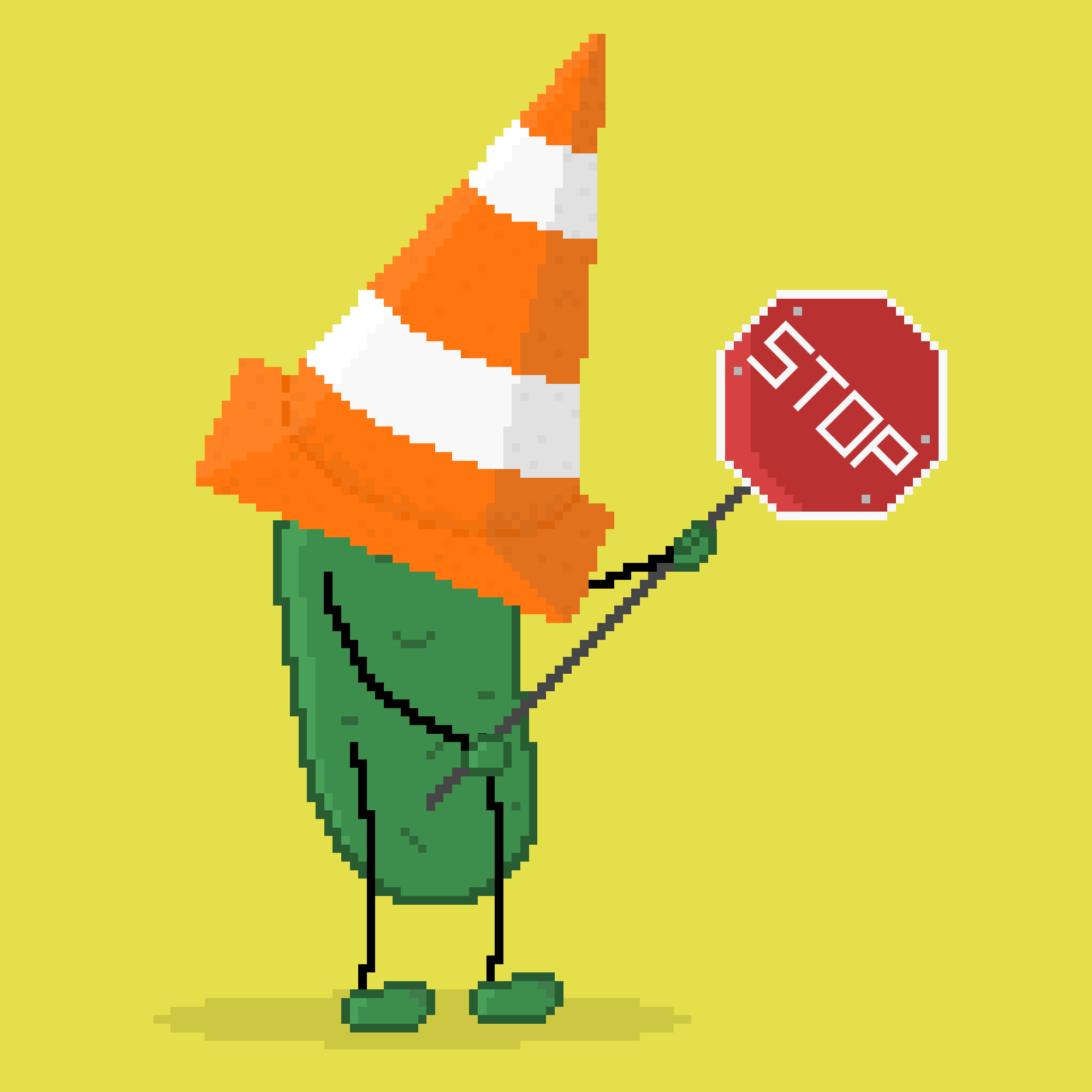 Pixkal GO! #22 - Traffic Cone NFT on Algorand