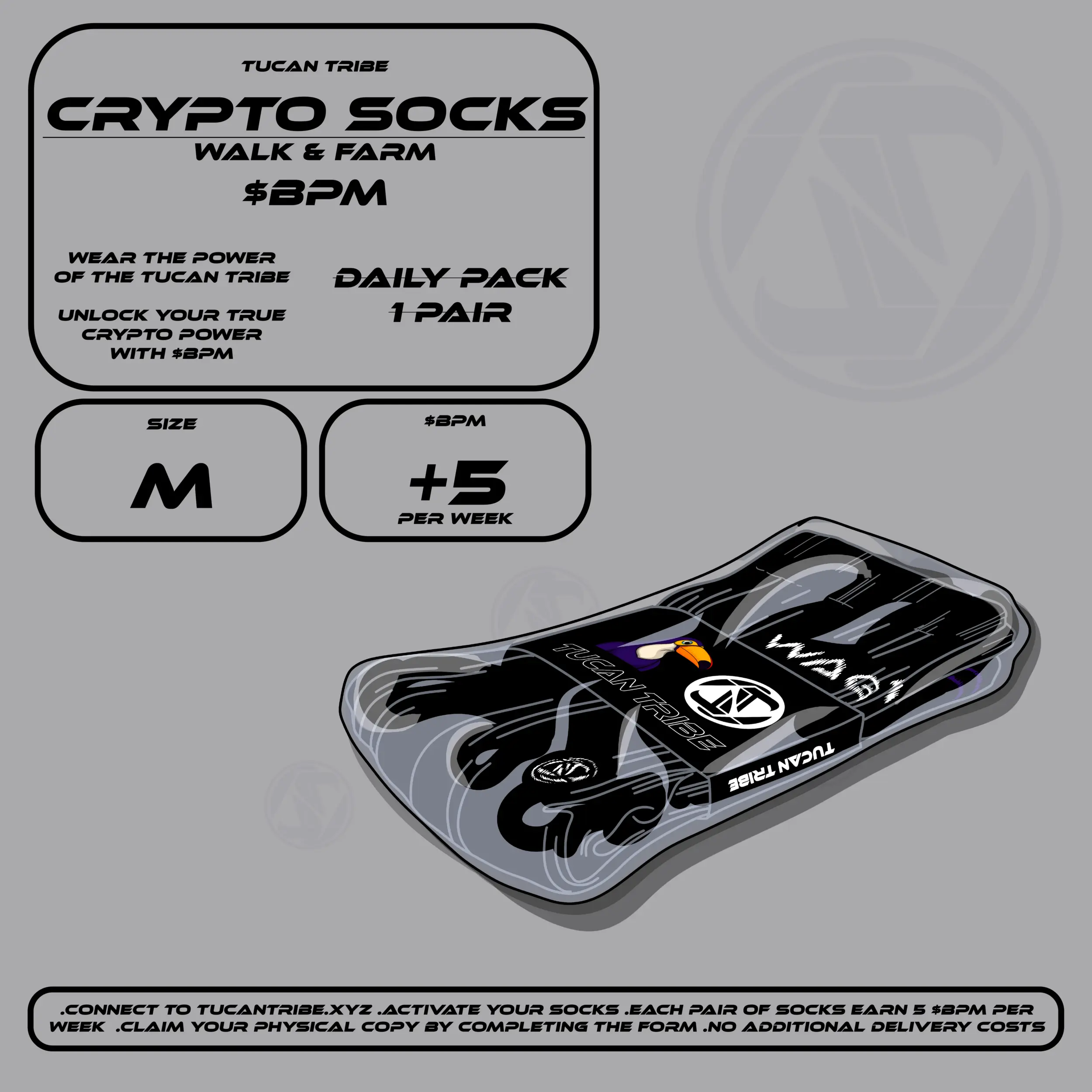 Tucan Tribe Crypto Socks #30 NFT on Algorand