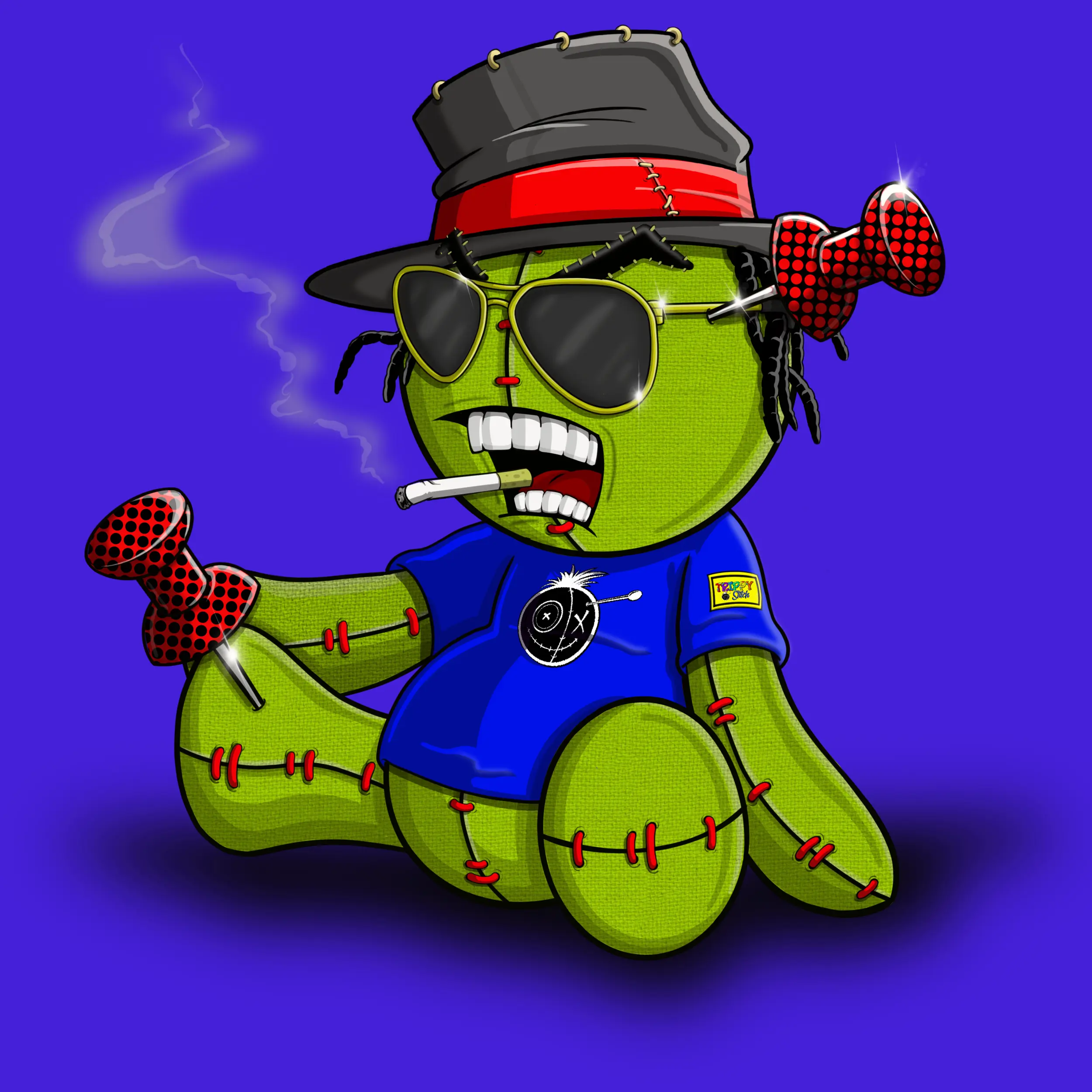 Trippy Stitch #485 NFT on Algorand