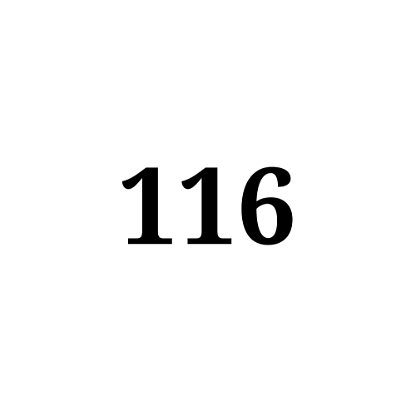 Number 116