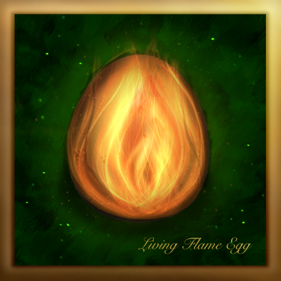 An image of Living Flame Egg (gold)