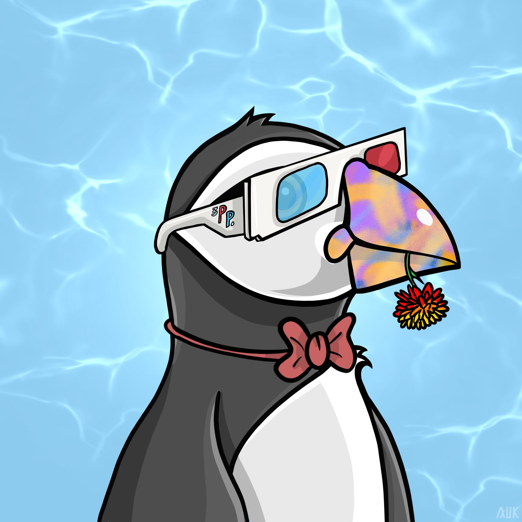 Poppin Puffins #2096 NFT on Algorand