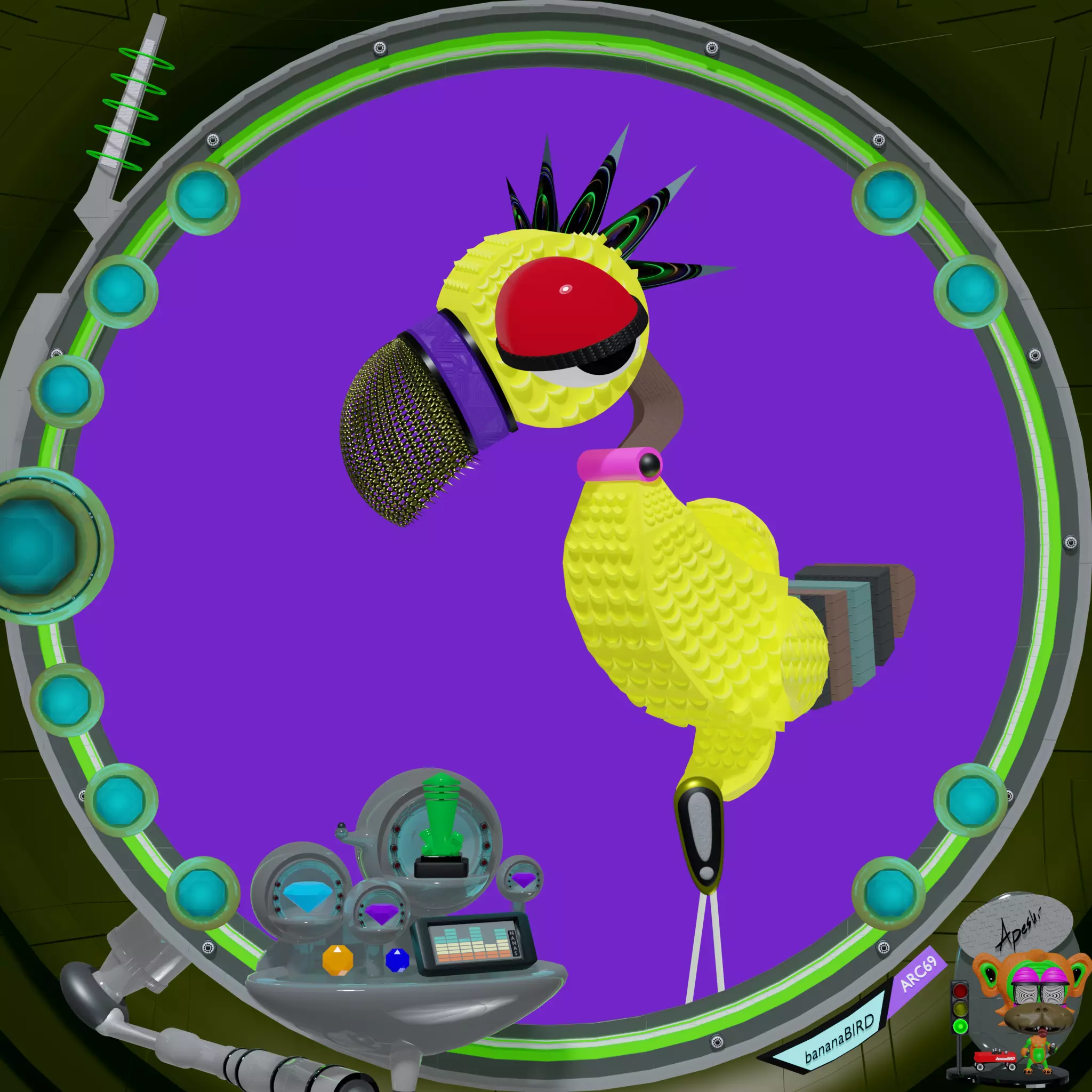 bananaBIRD #453 NFT on Algorand