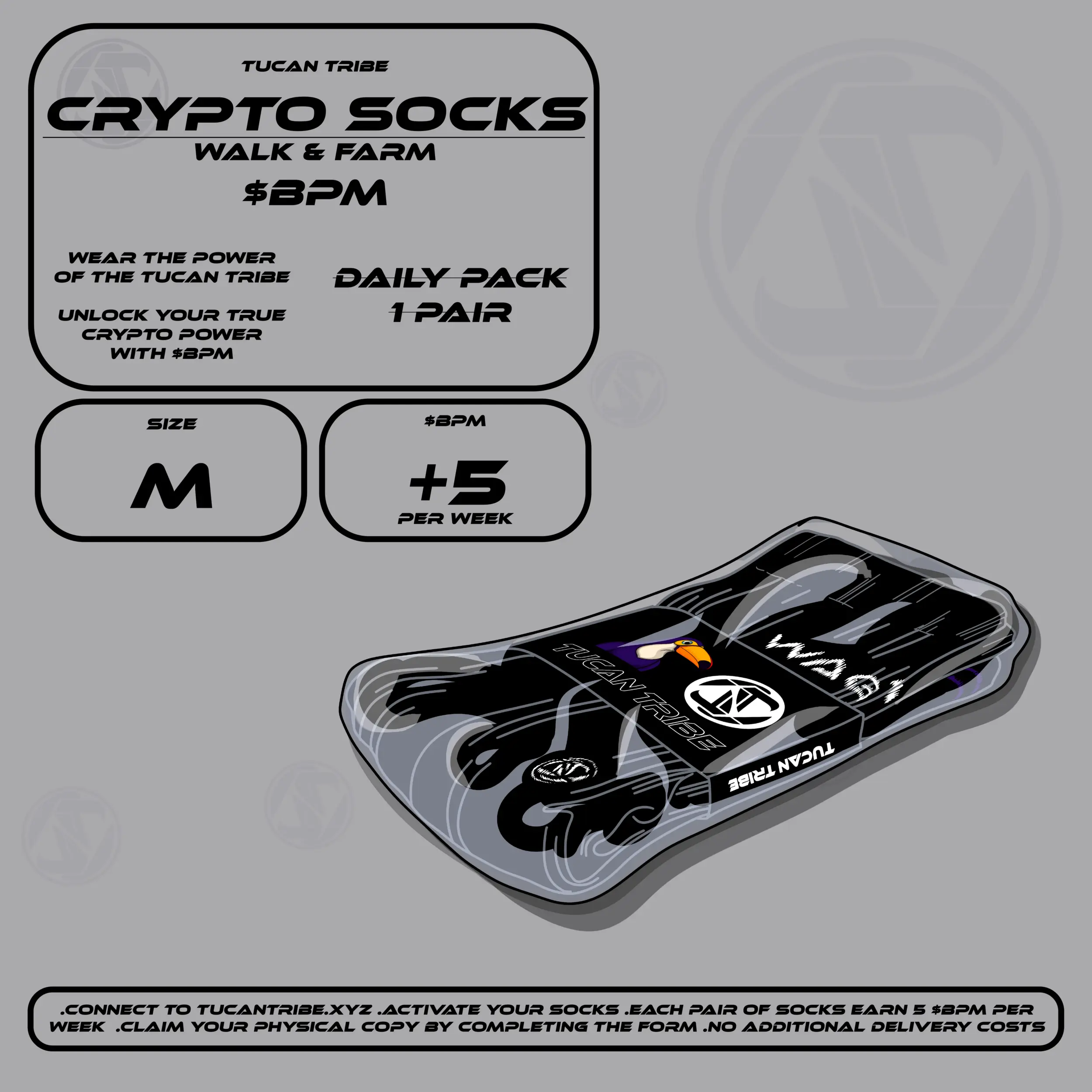 Image of Tucan Tribe Crypto Socks #37