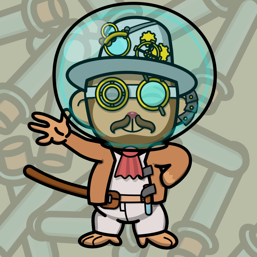 Steampunk Space Monkey #207 NFT on Algorand
