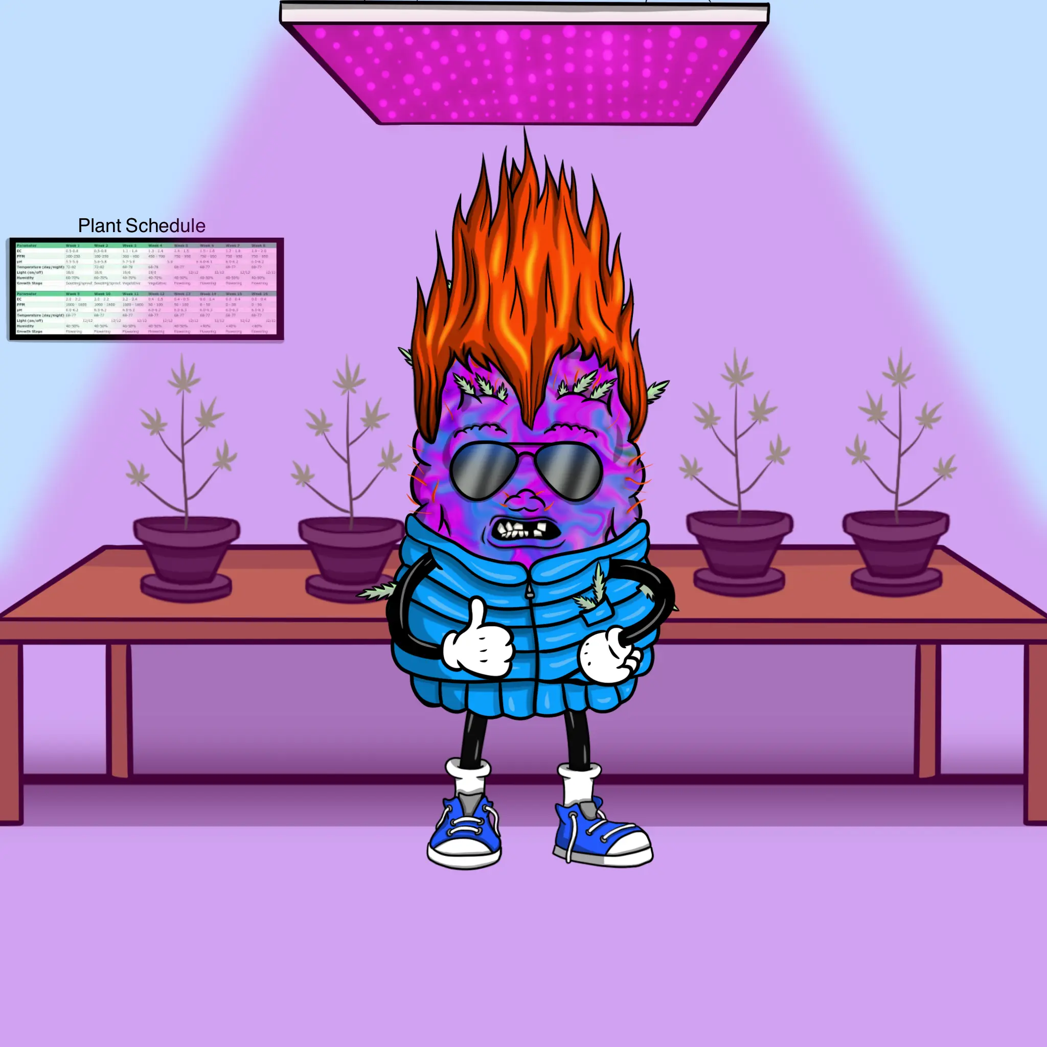 Blazing Budz #366 NFT on Algorand