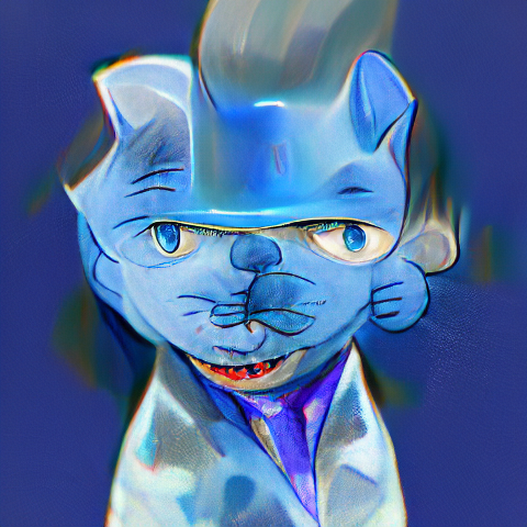 NotMyCat #62 Blue NFT on Algorand