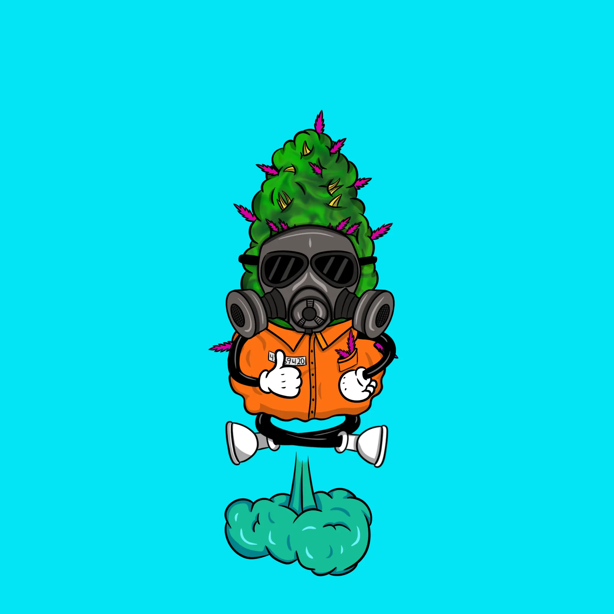 Blazing Budz #980 NFT on Algorand