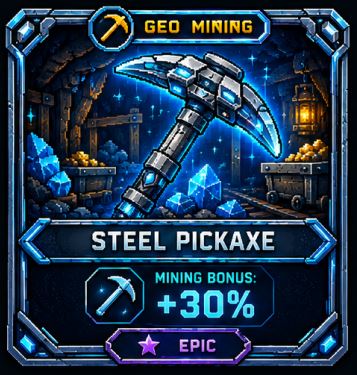 Steel Pickaxe NFT on Algorand