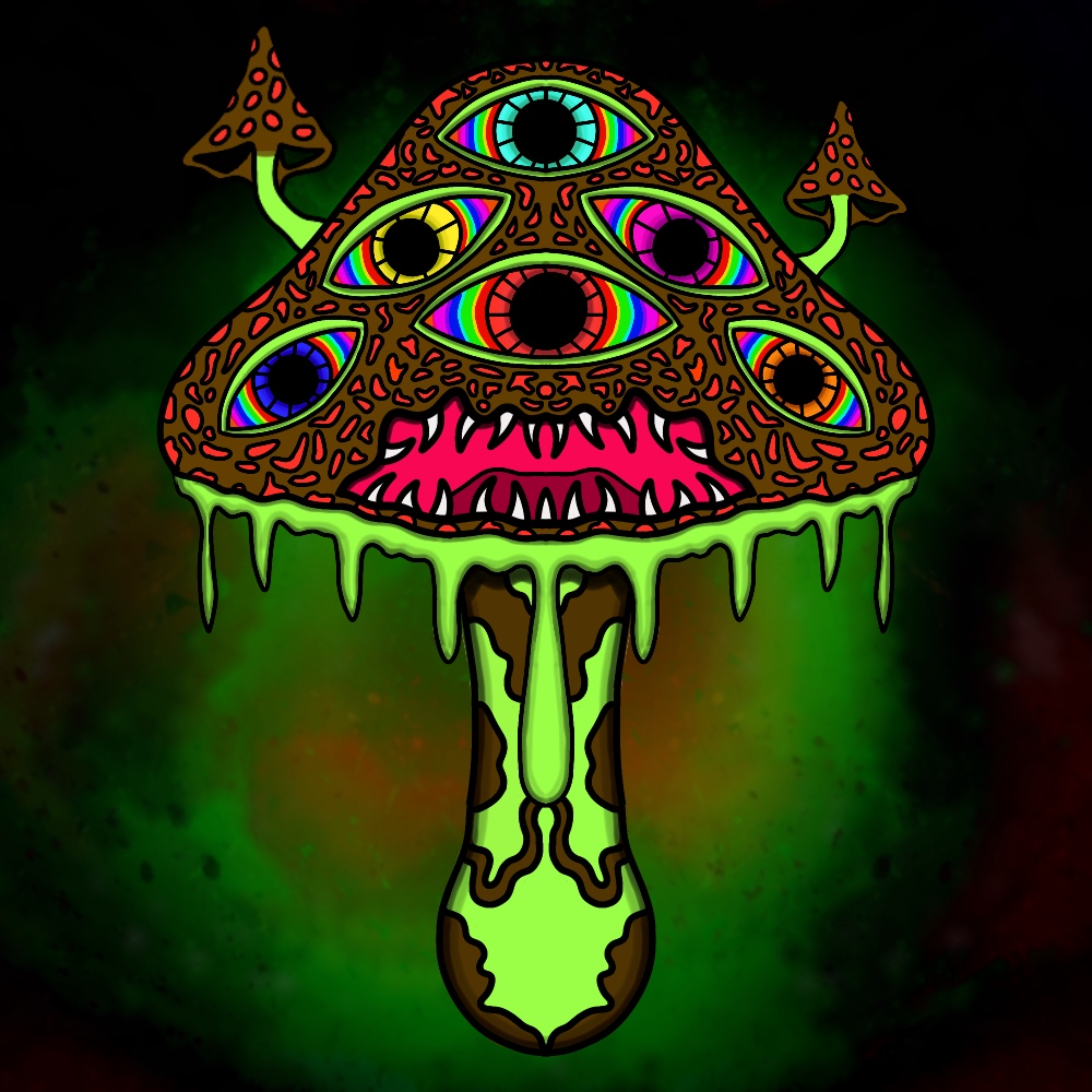 TrippyMushAlgo #14 NFT on Algorand