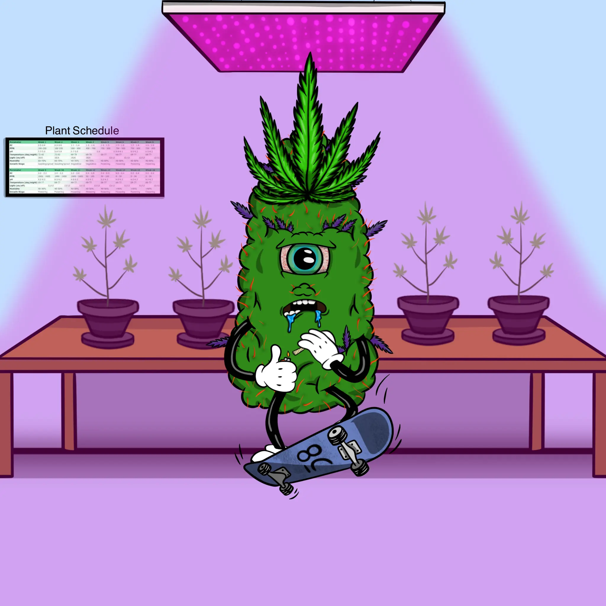 Blazing Budz #487 NFT on Algorand