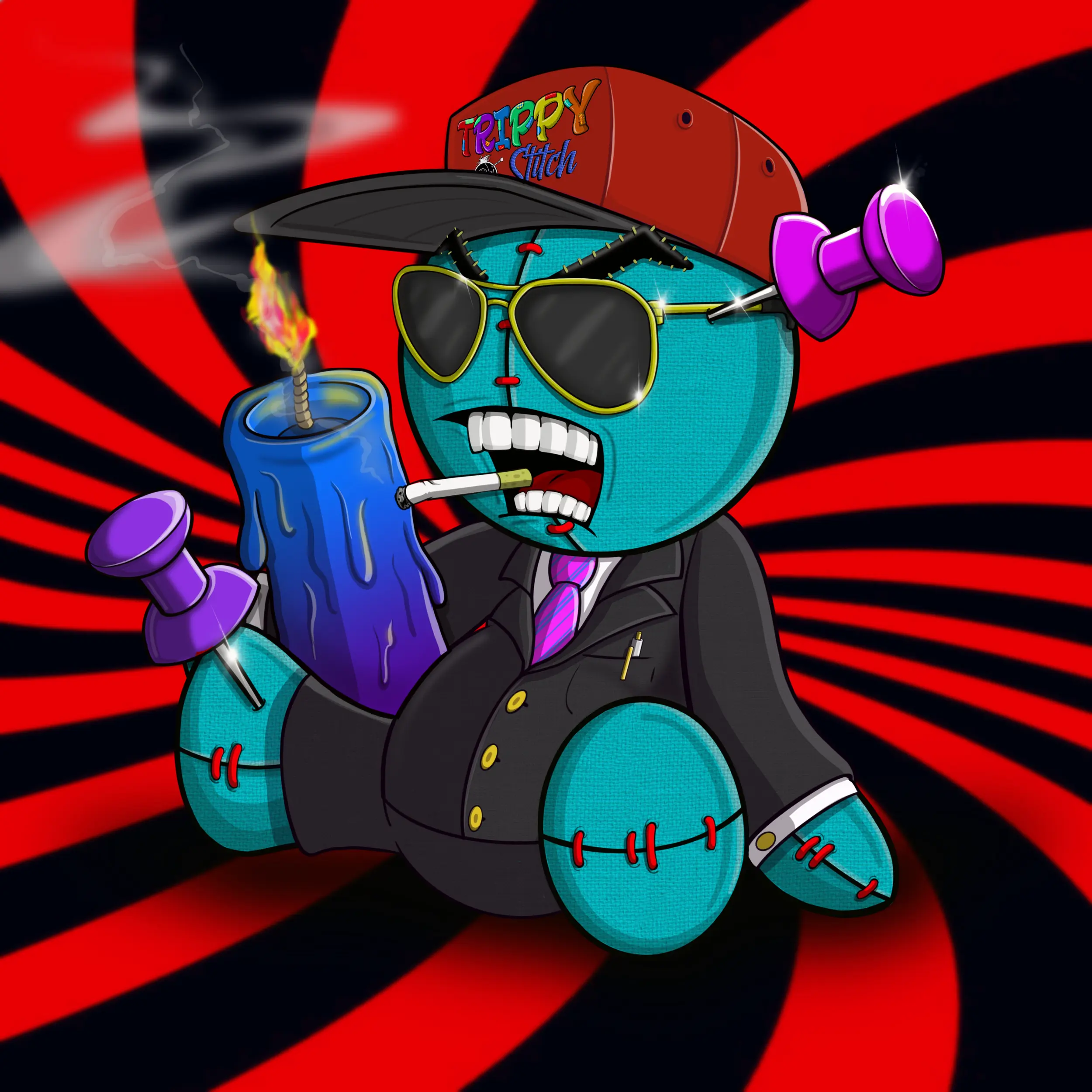 Trippy Stitch #198 NFT on Algorand