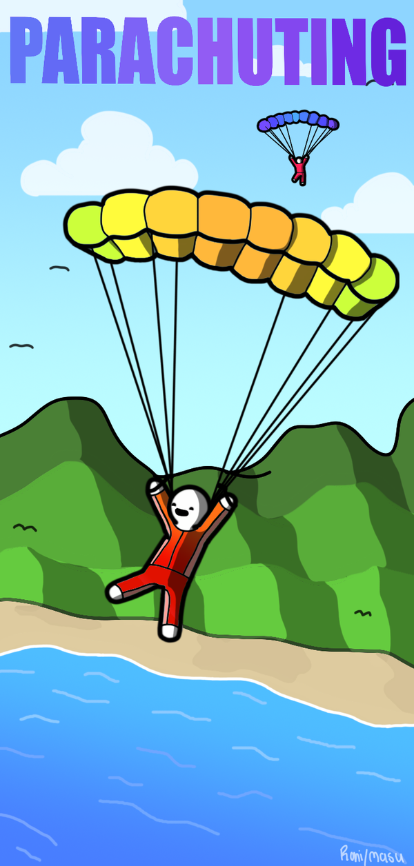 An image of PARACHUTING Character card 41#