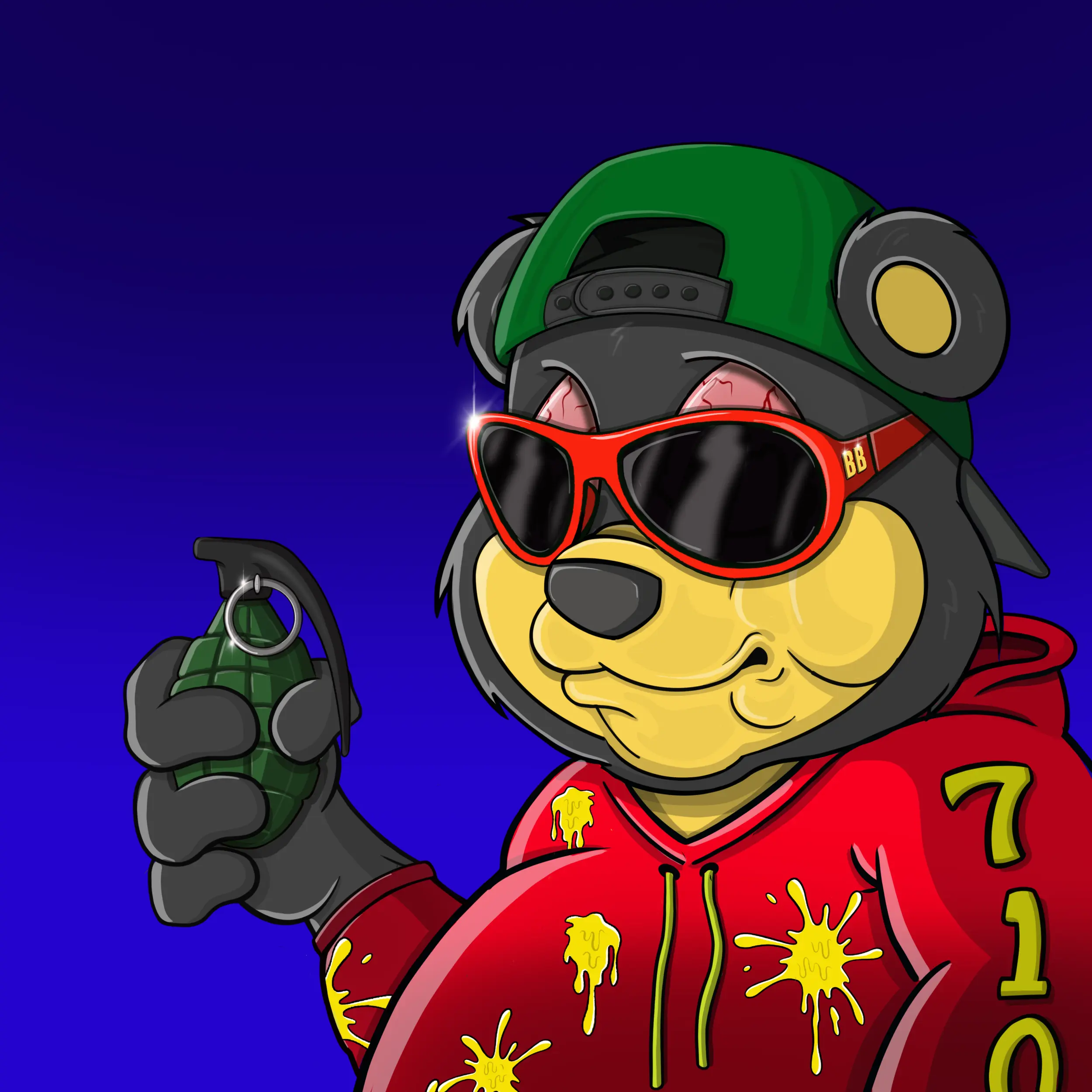 Burnin Bears #913 NFT on Algorand