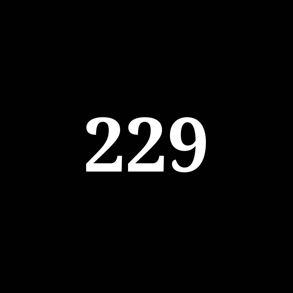 Number 229 NFT on Algorand