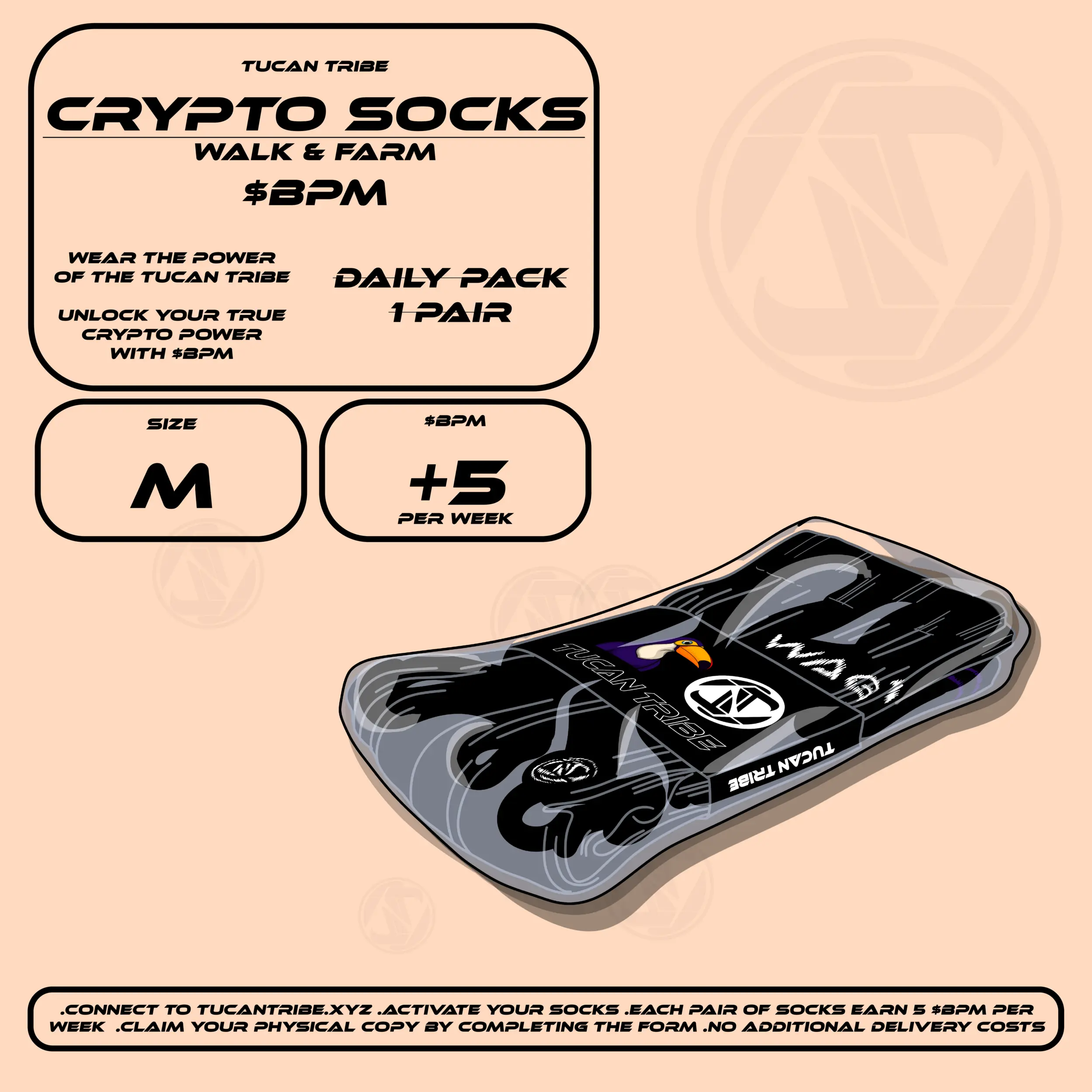 Tucan Tribe Crypto Socks #62 NFT on Algorand