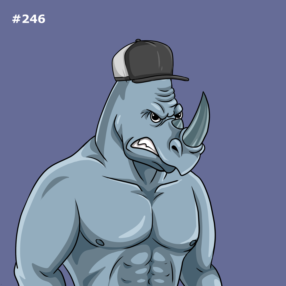 Rowdy Rhino #246 NFT on Algorand