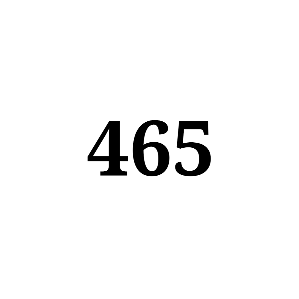 Number 465 NFT on Algorand