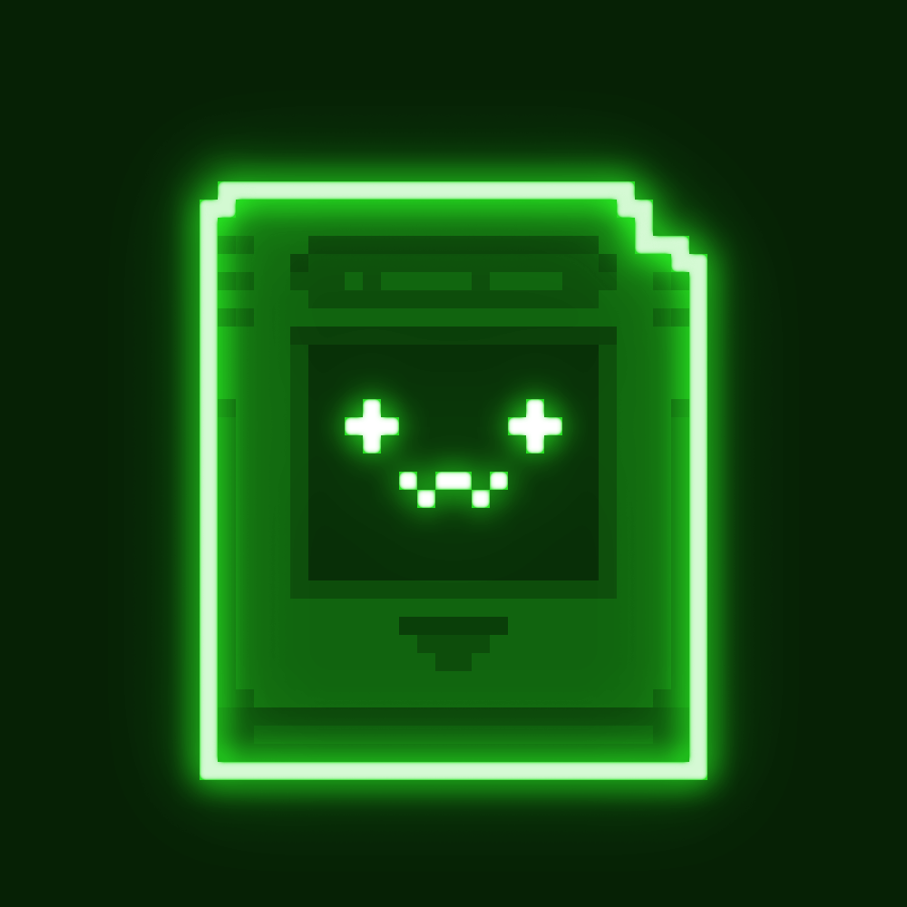 Beepboy Neon Game Card 8 NFT on Algorand