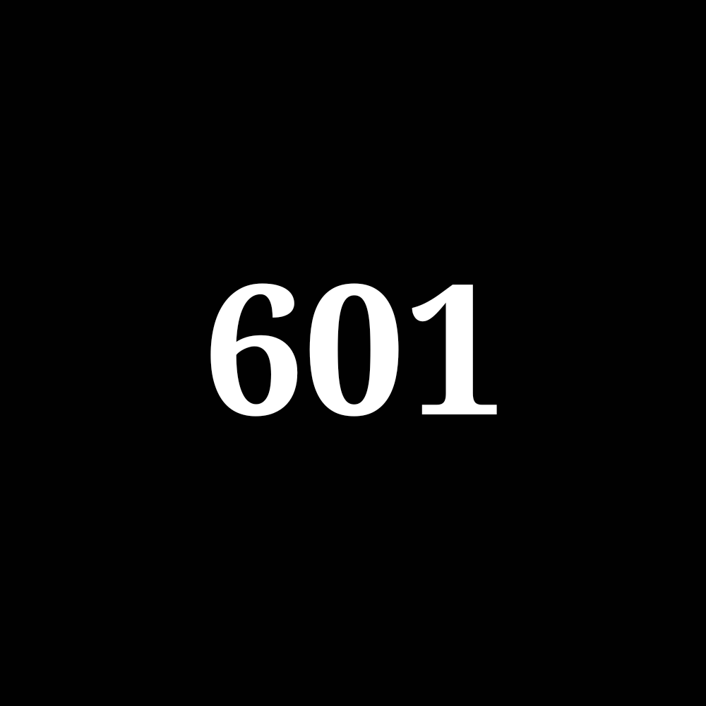 Number 601 NFT on Algorand