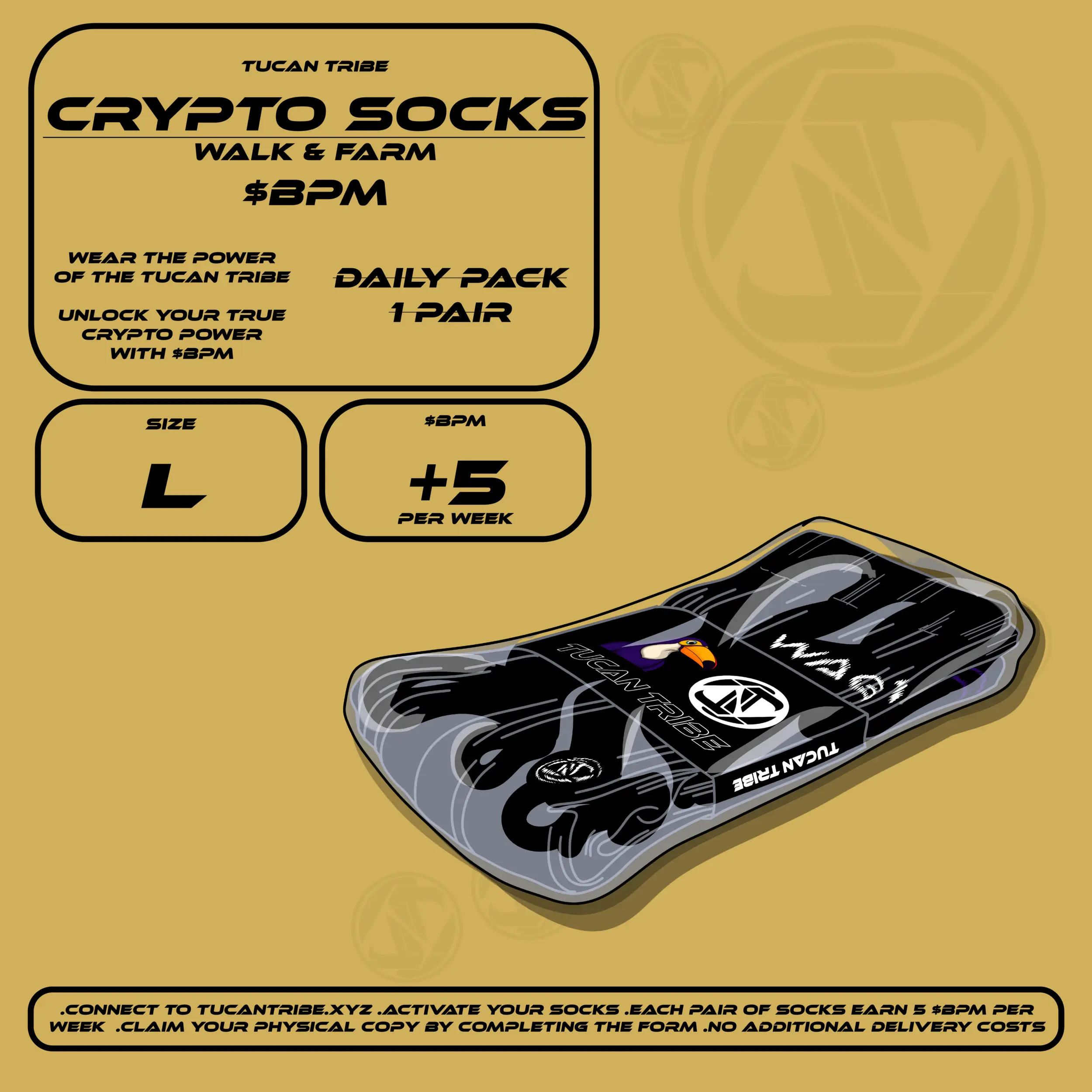 Tucan Tribe Crypto Socks #109 NFT on Algorand