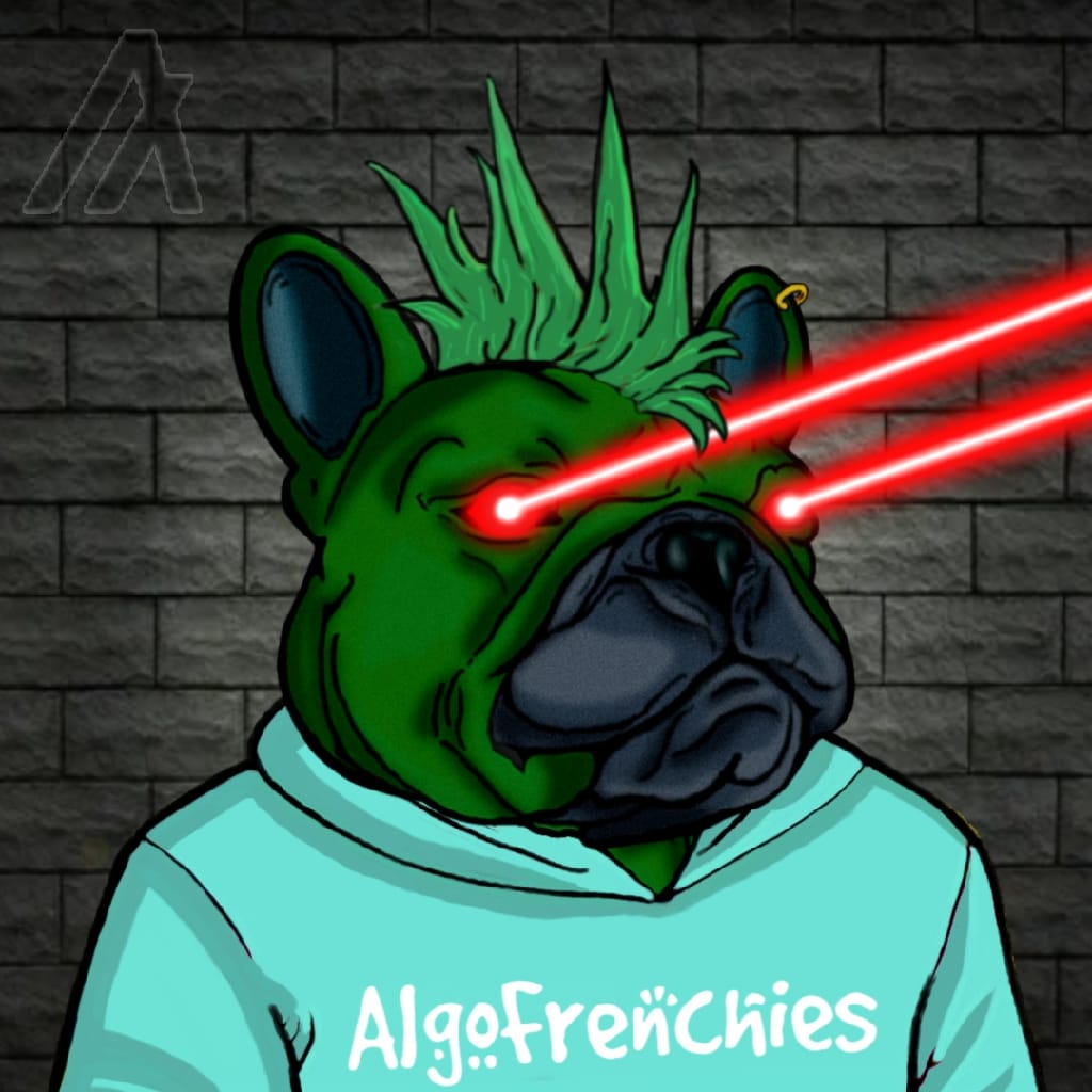 Algo Frenchies #66 Max Rage NFT on Algorand