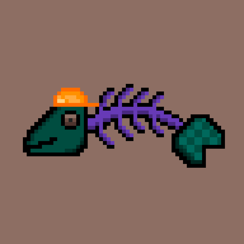 8-Bit BoneFish #257 NFT on Algorand