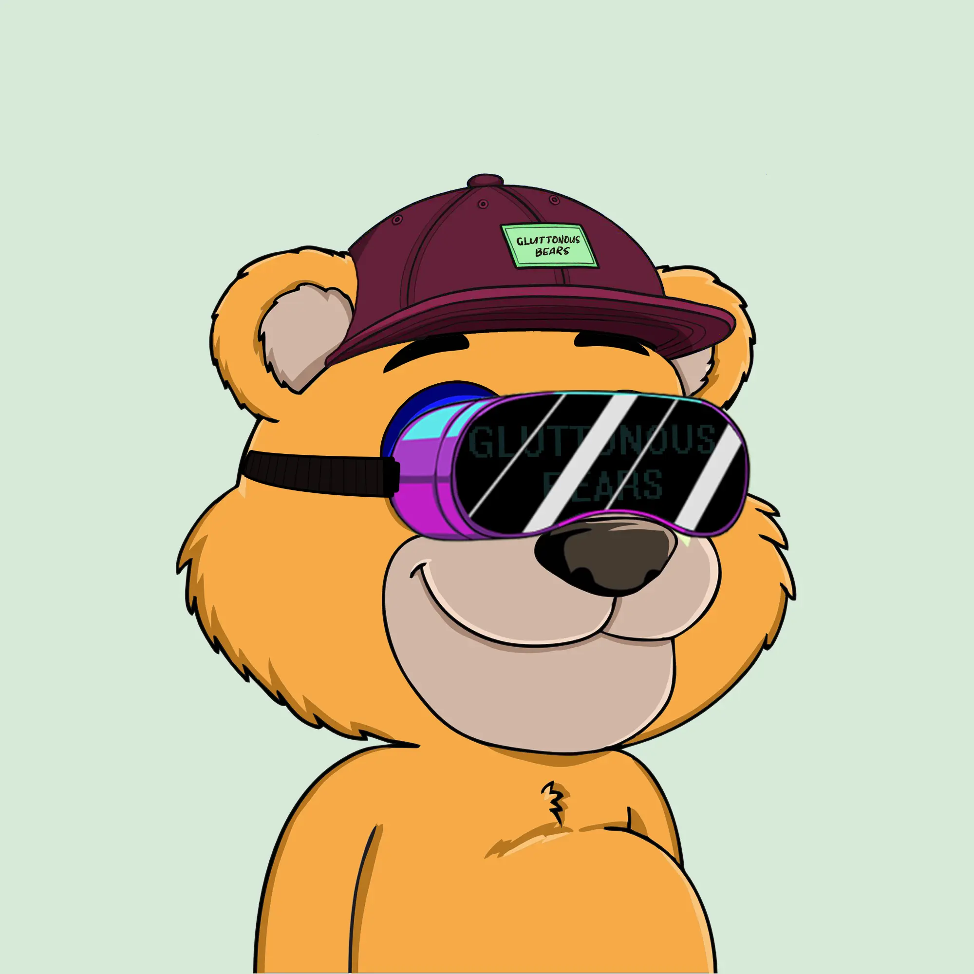 Gluttonous Bears #528 NFT on Algorand