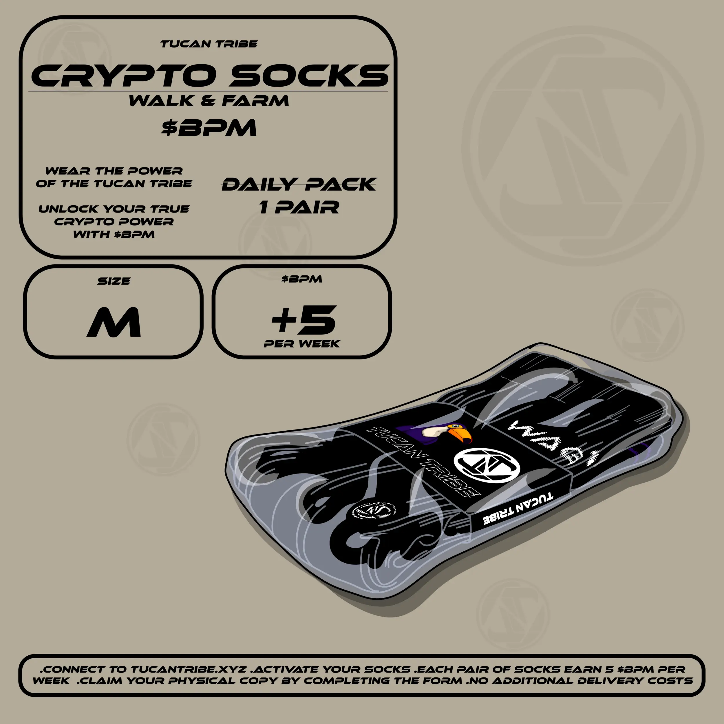 Tucan Tribe Crypto Socks #55 NFT on Algorand