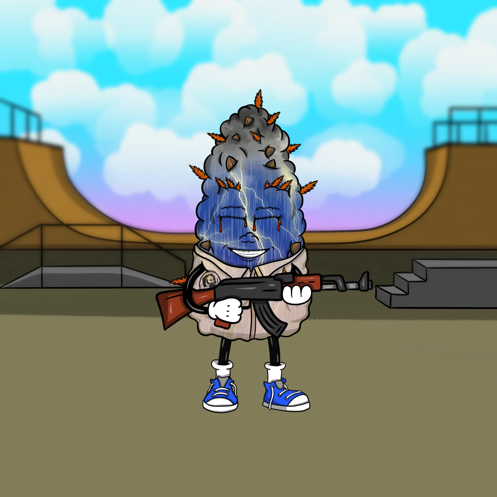 Blazing Budz #185 NFT on Algorand