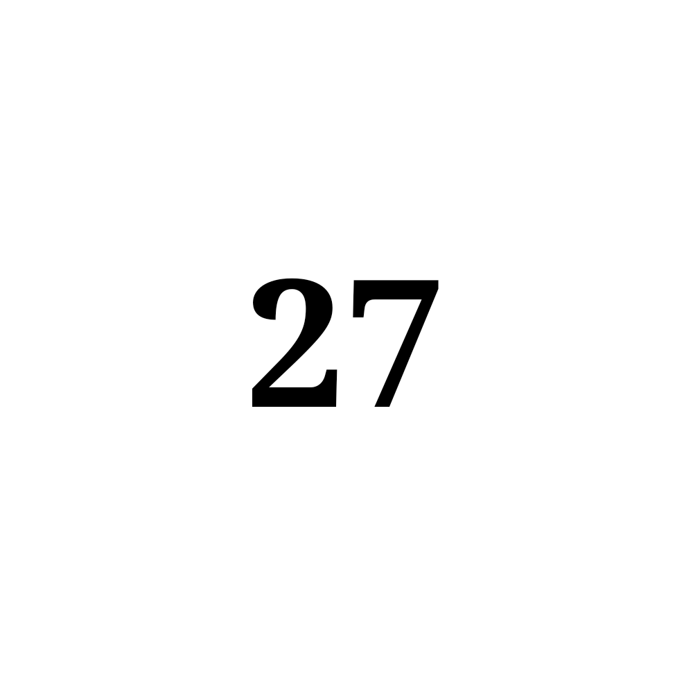 Number 27 NFT on Algorand