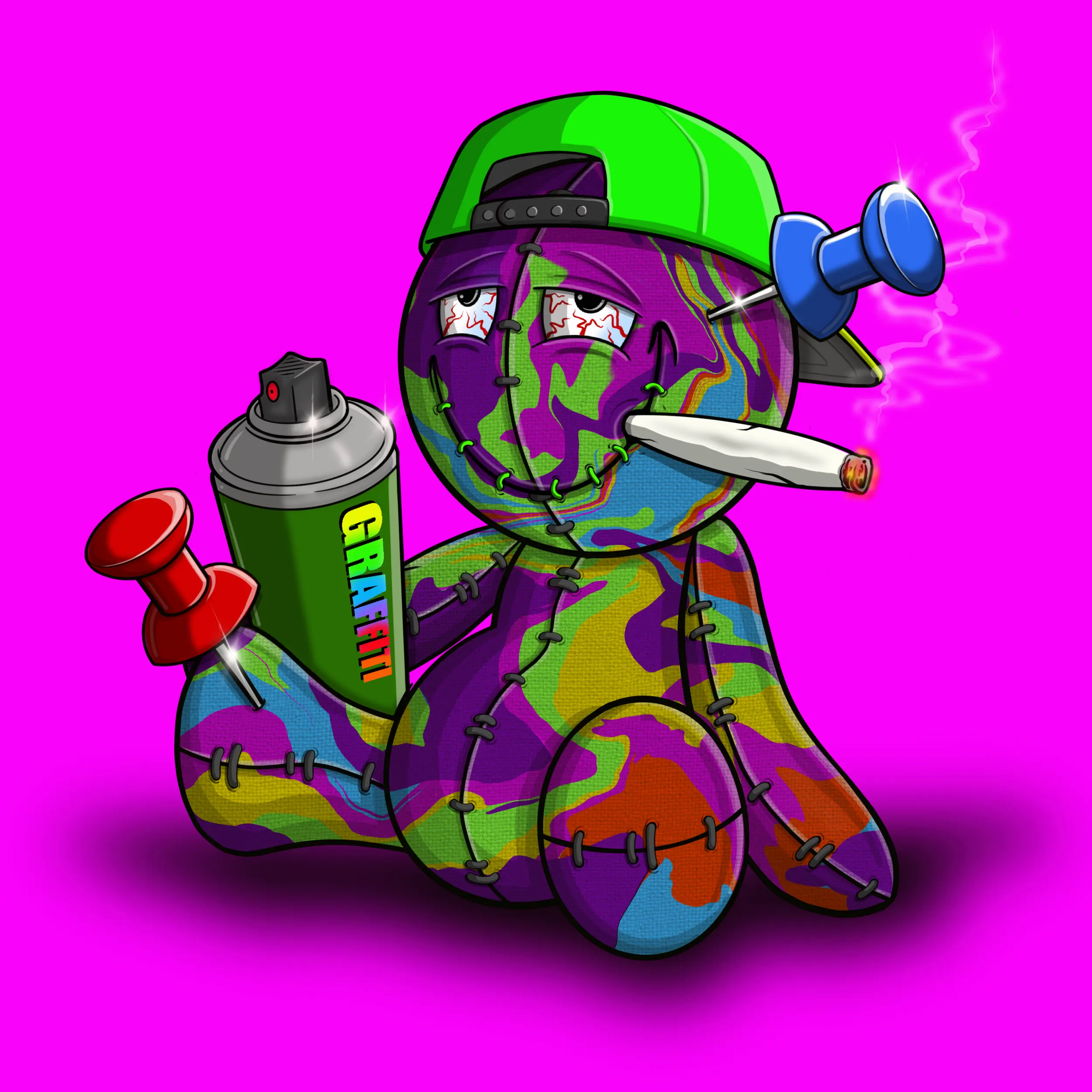 Trippy Stitch #1021 NFT on Algorand