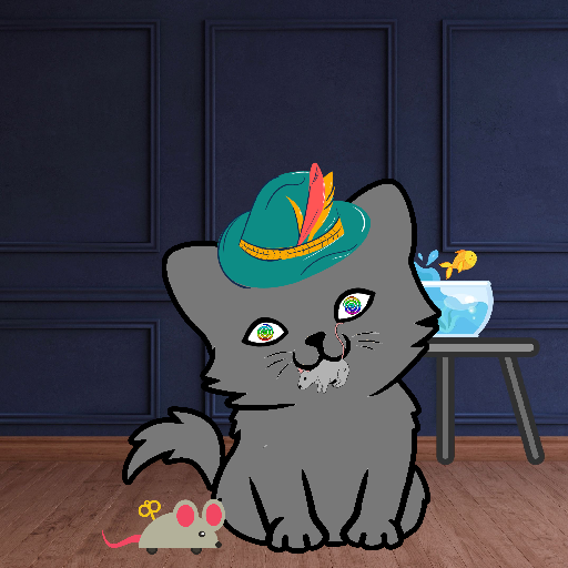 Happy Hoomens Cat#0243 NFT on Algorand