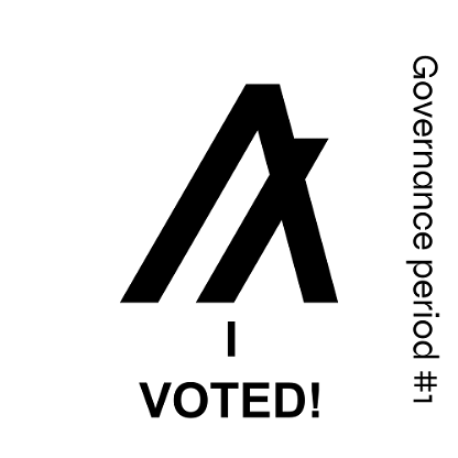 I Voted! Governance period #1 V