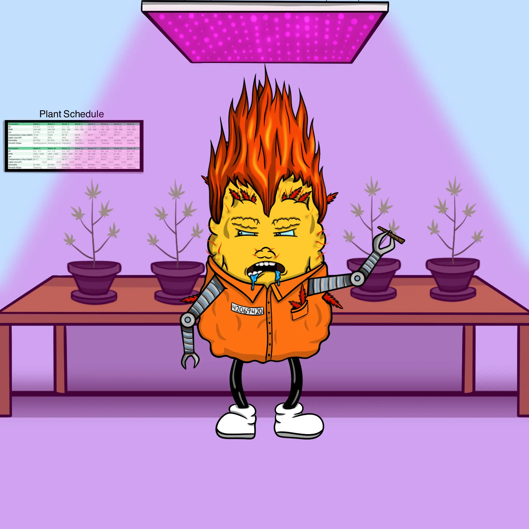 Blazing Budz #667 NFT on Algorand