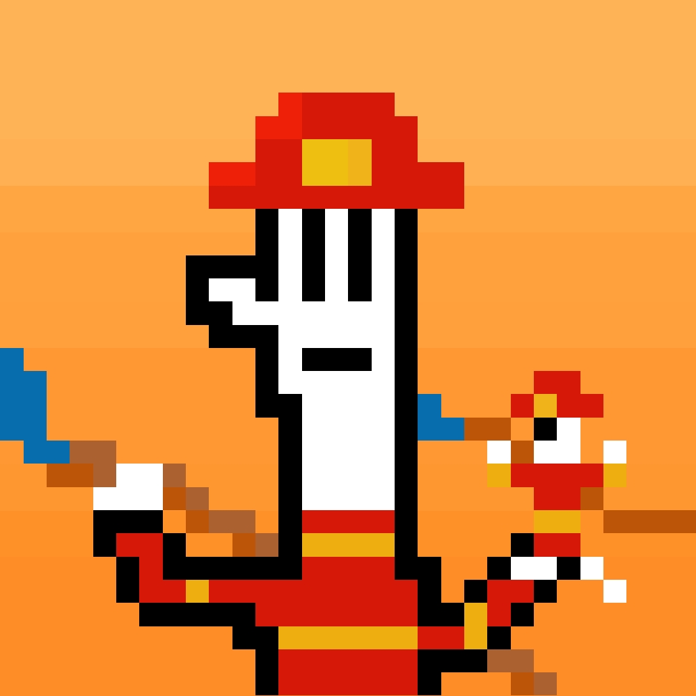 Paperguy #19 Firefighter NFT on Algorand