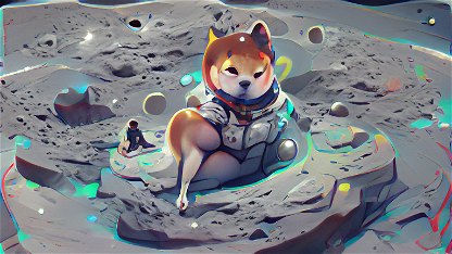 Shiba on the Moon