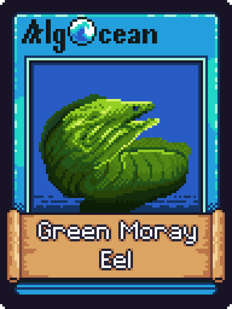 Green Moray Eel NFT on Algorand