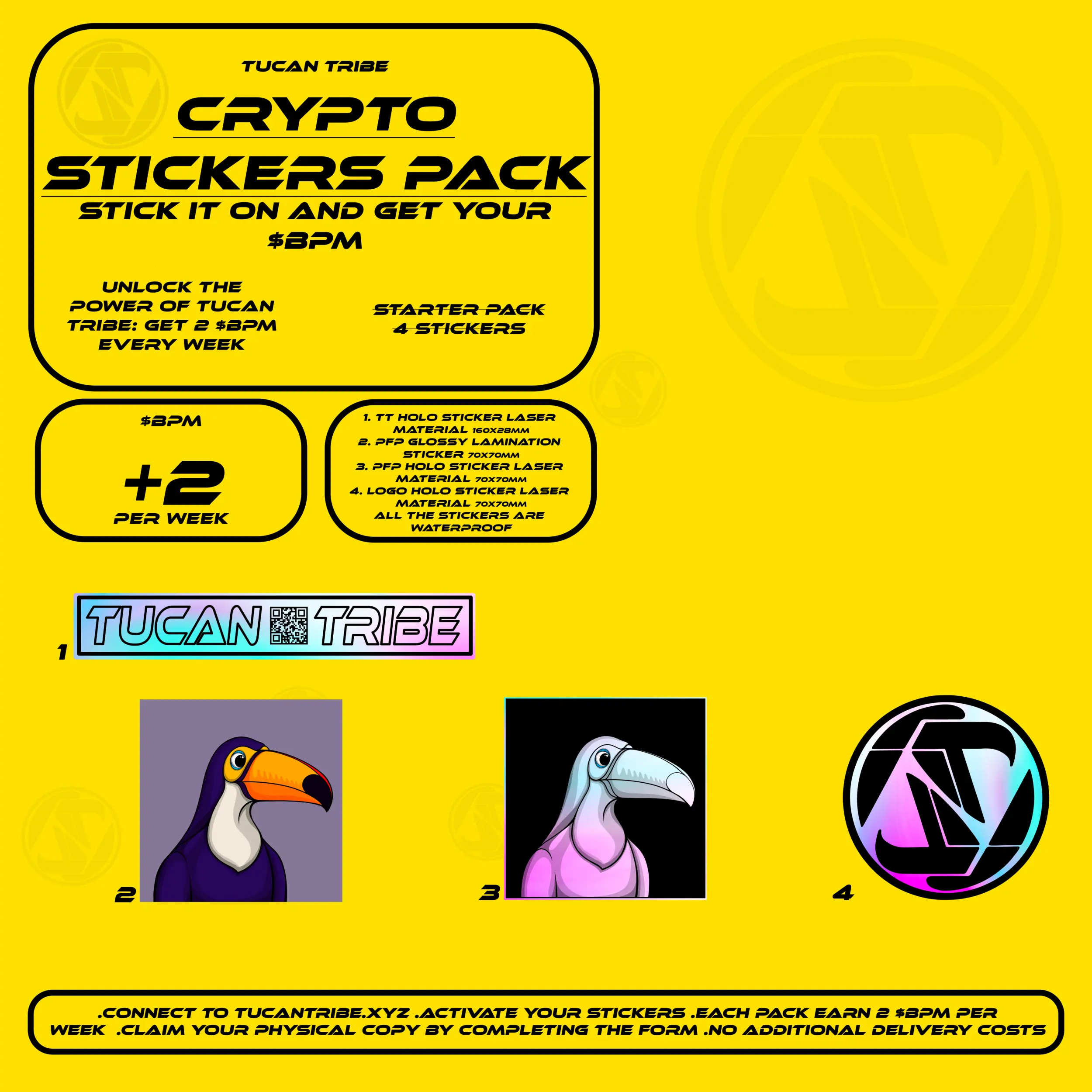 Tucan Tribe Crypto Stickers #370 NFT on Algorand