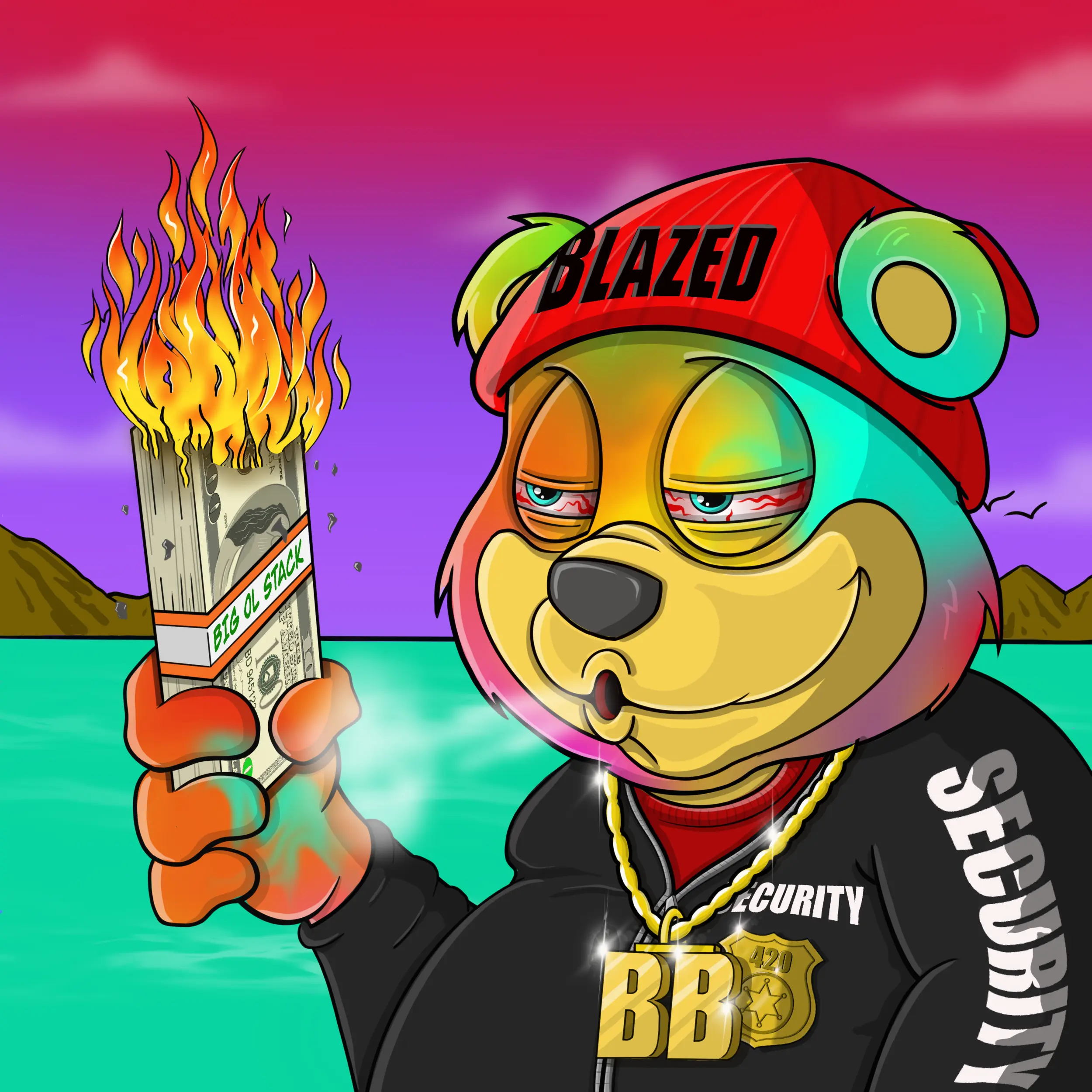 Burnin Bears #839 NFT on Algorand