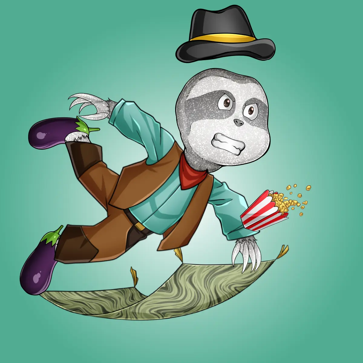 Rug Friends  #3490 NFT on Algorand