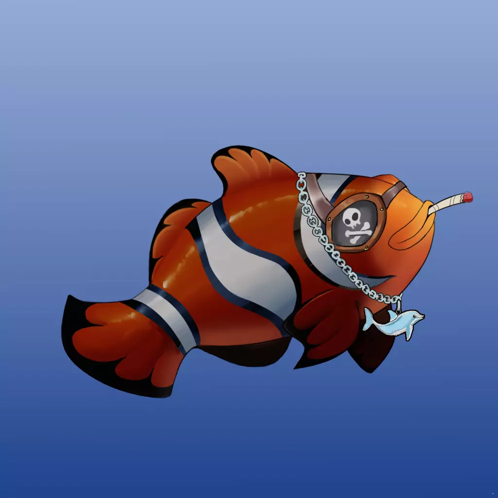 Clown Fish #412 NFT on Algorand